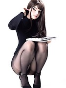 black pantyhose 